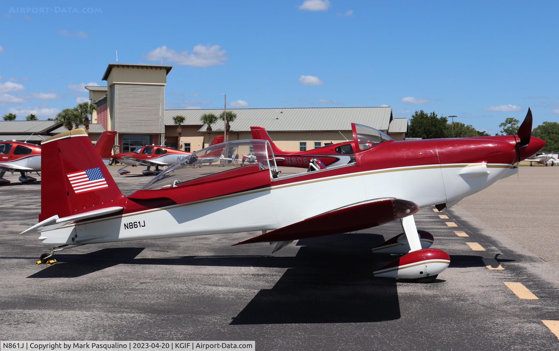 N861J, 2001 Vans RV-8 C/N 80169, Vans RV-8