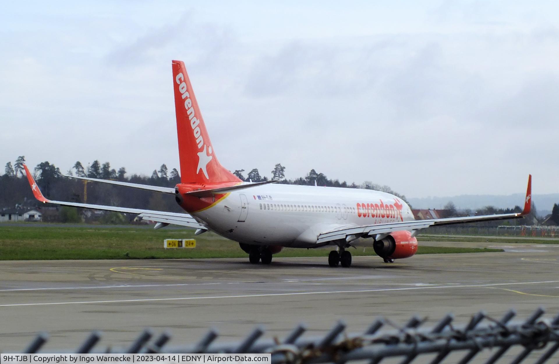 9H-TJB, 2007 Boeing 737-8FH C/N 35093, Boeing 737-8FH of Corendon Airline at Friedrichshafen-Bodensee airport
