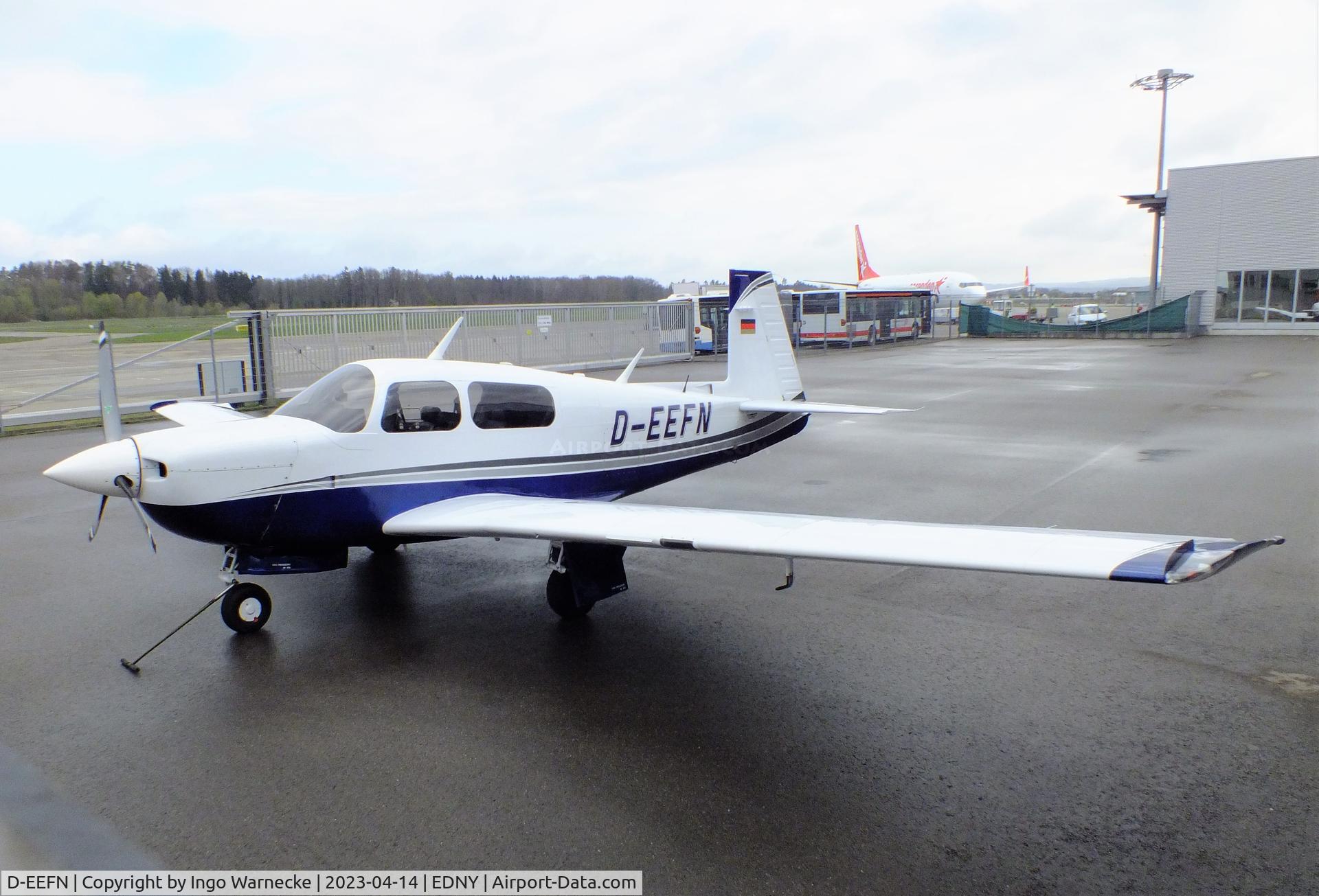 D-EEFN, 1991 Mooney M20J 201 C/N 24-3215, Mooney M20J Model 201 at Friedrichshafen-Bodensee airport