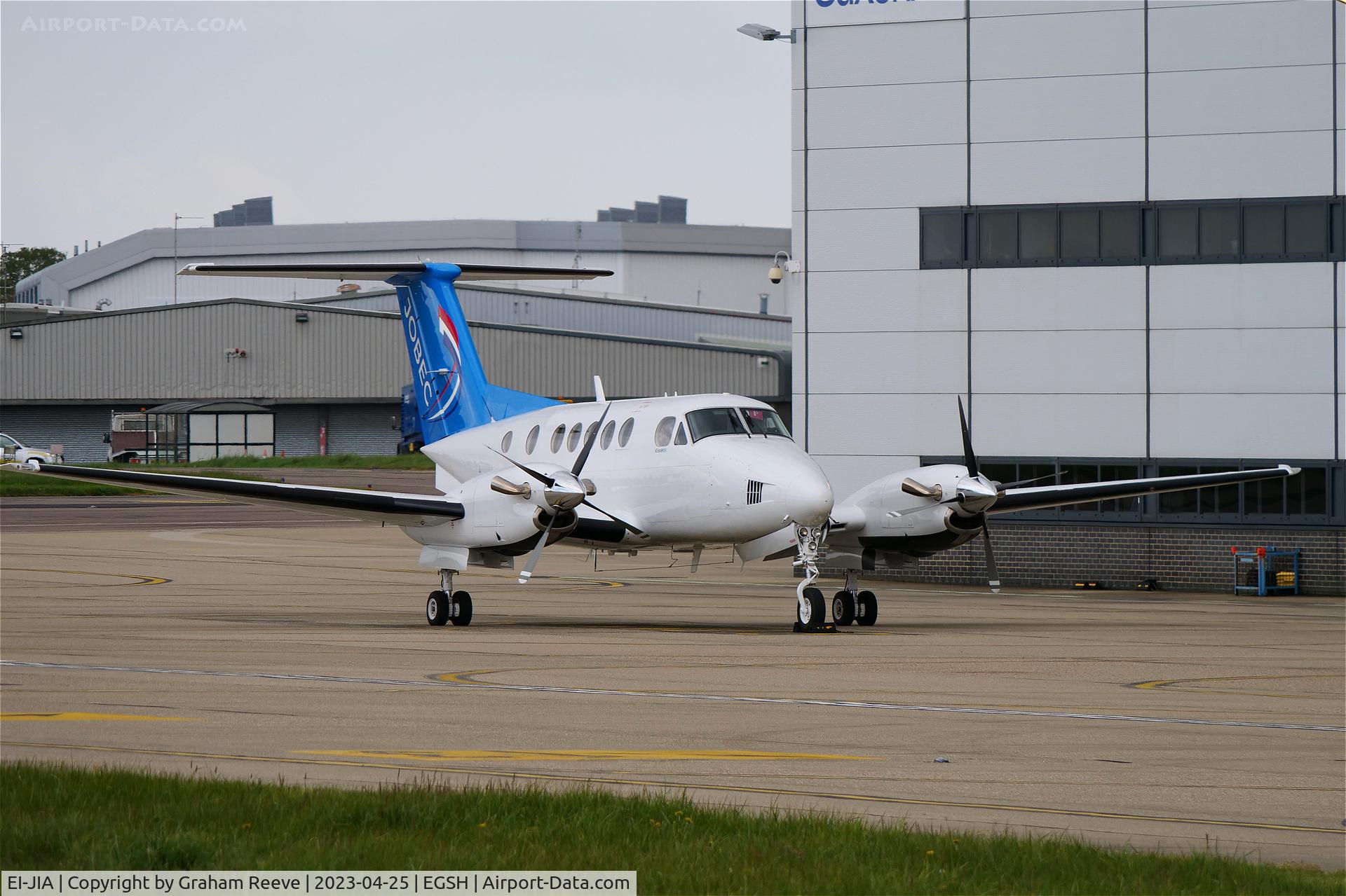 EI-JIA, 1979 Beech 200 Super King Air C/N BB-451, Parked at Norwich.