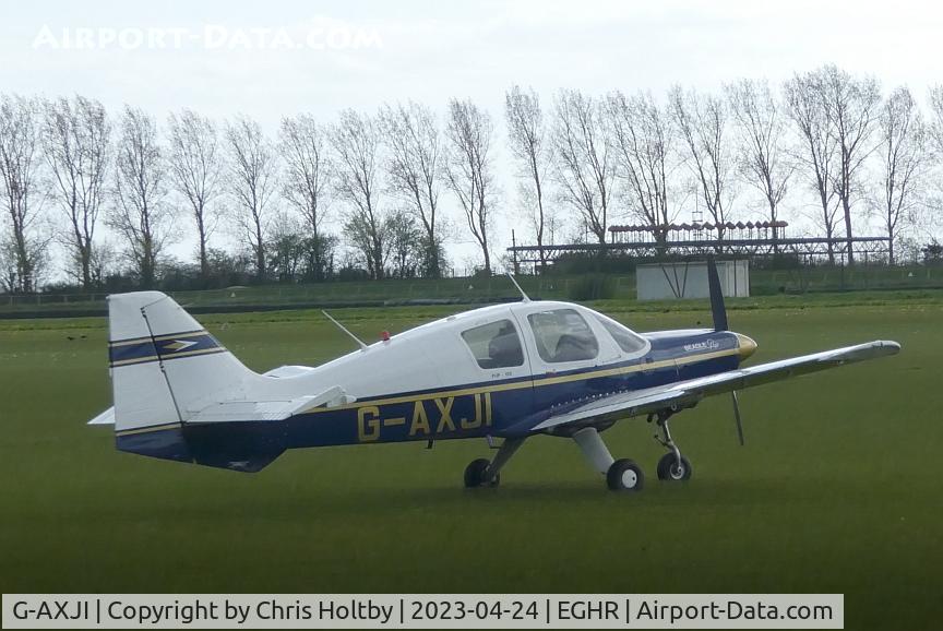 G-AXJI, 1969 Beagle B-121 Pup Series 2 (Pup 150) C/N B121-090, Preparing to taxi for take-off at Goodwood.