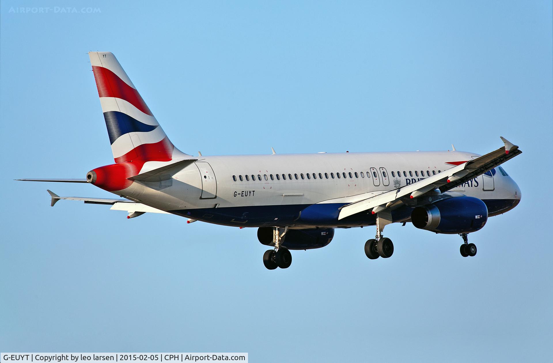G-EUYT, 2014 Airbus A320-232 C/N 5985, Copenhagen 5.2.2015