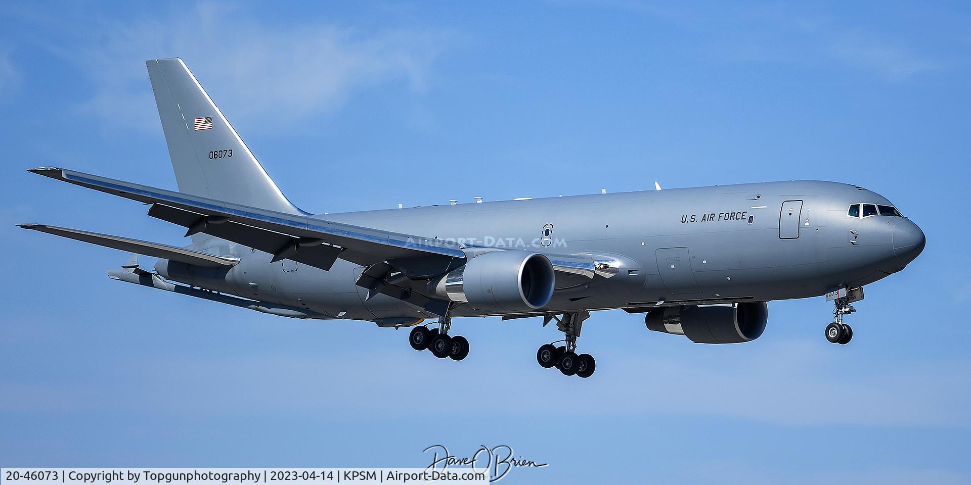 20-46073, 2021 Boeing KC-46A Pegasus C/N 1257/VH073, TABOO12 returning from CAP duty