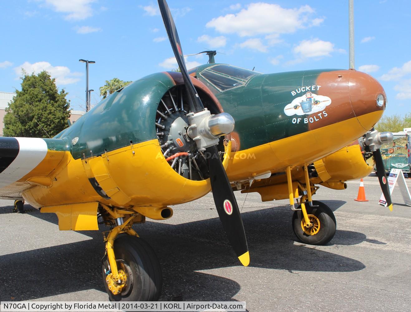N70GA, 1946 Beech D18S C/N A-177, ORL 2014 zx
