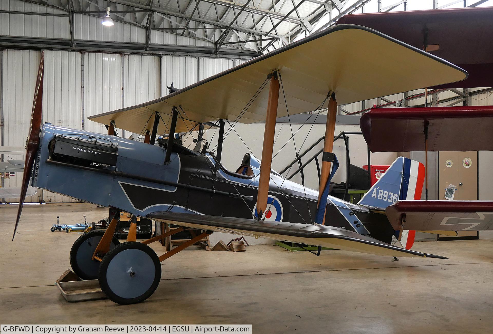 G-BFWD, 1982 Currie Wot C/N PFA 3009, On display at IWM Duxford.