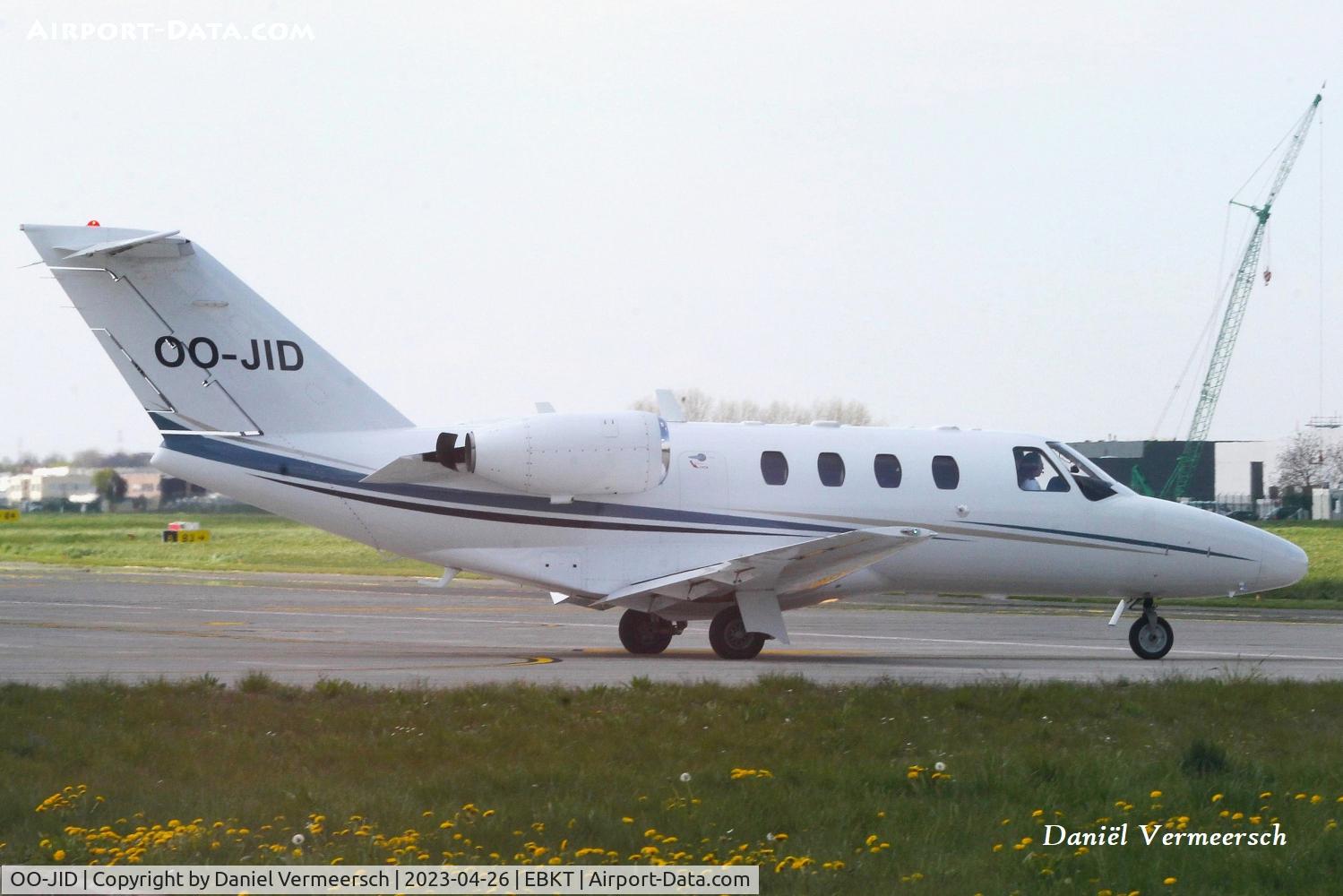 OO-JID, 2003 Cessna 525 CitationJet CJ1 C/N 525-0522, At Kortrijk Airport.