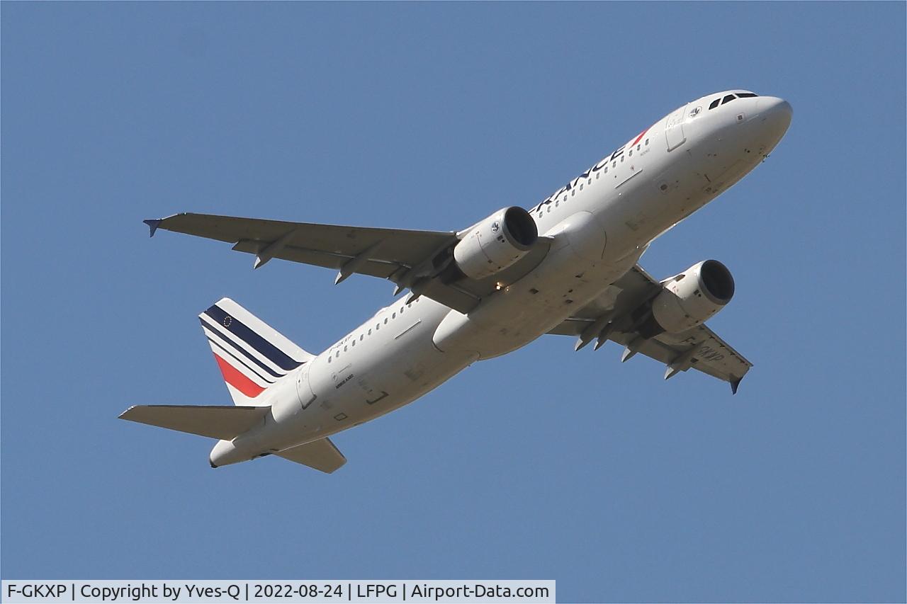 F-GKXP, 2008 Airbus A320-214 C/N 3470, Airbus A320-214, Climbing from rwy 09R, Roissy Charles De Gaulle airport (LFPG-CDG)