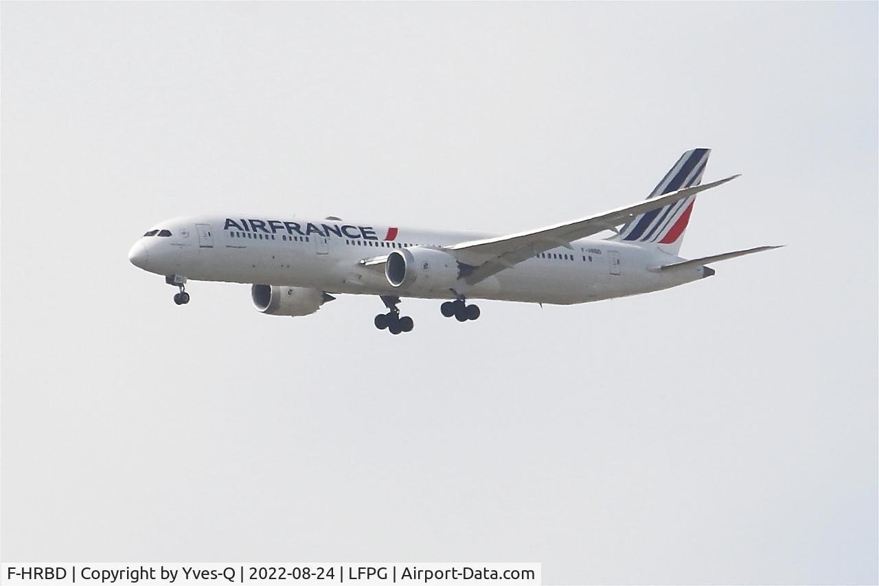 F-HRBD, 2017 Boeing 787-9 Dreamliner Dreamliner C/N 42487, Boeing 787-9 Dreamliner, Short approach rwy 08R, Roissy Charles De Gaulle airport (LFPG-CDG)