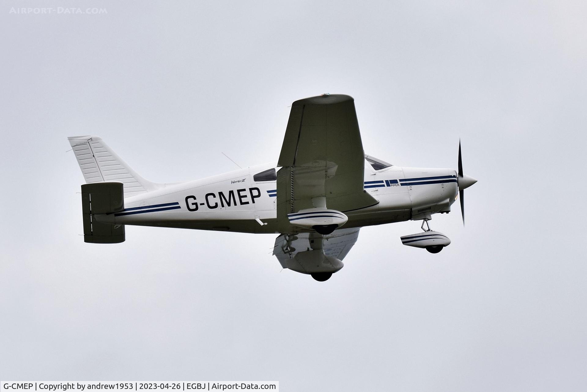 G-CMEP, 1995 Piper PA-28-161 Cherokee Warrior III C/N 2816115, G-CMEP at Gloucestershire Airport.