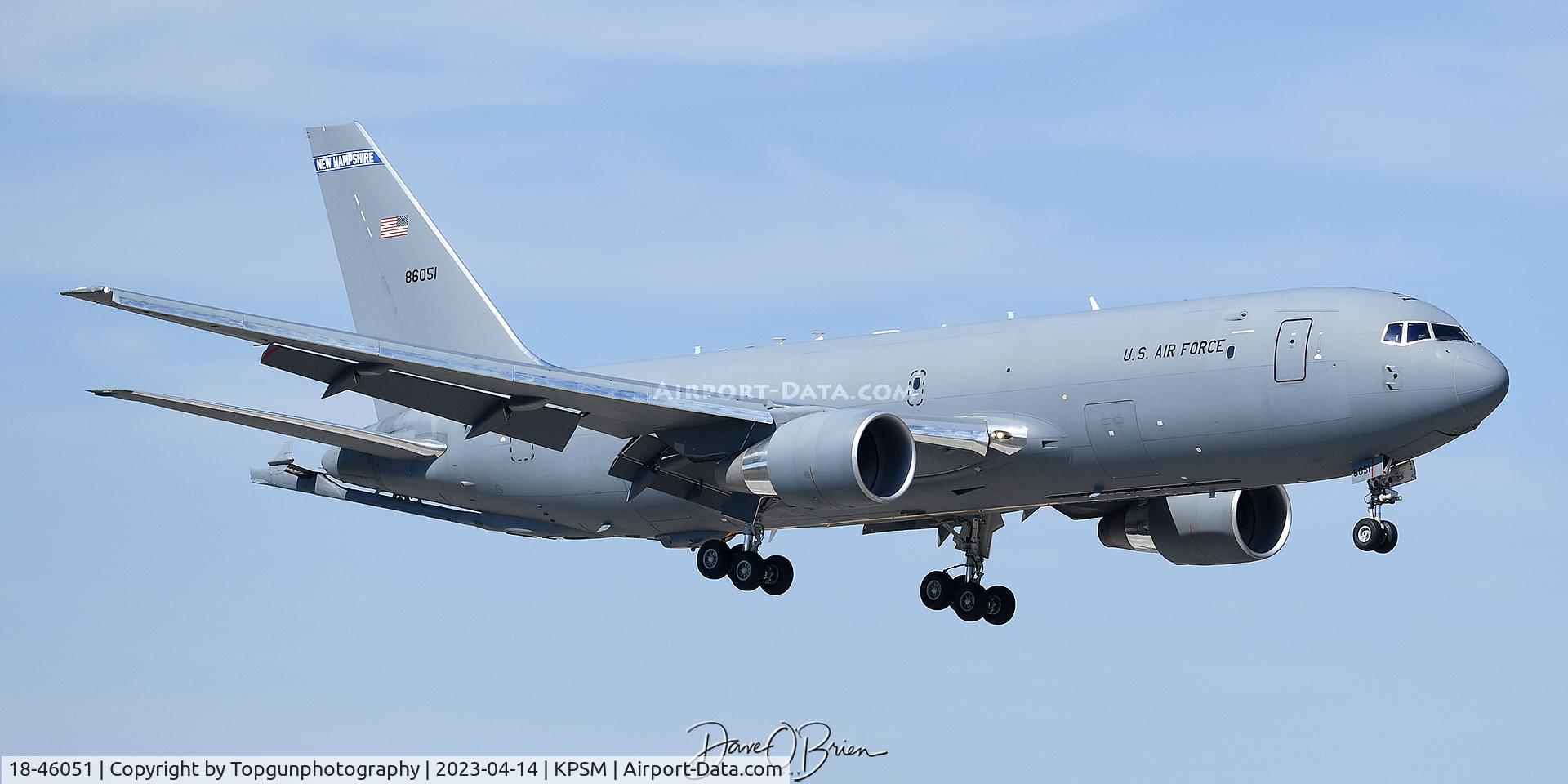 18-46051, 2017 Boeing KC-46A Pegasus C/N 41868/1188, PACK51 returning from a sortie