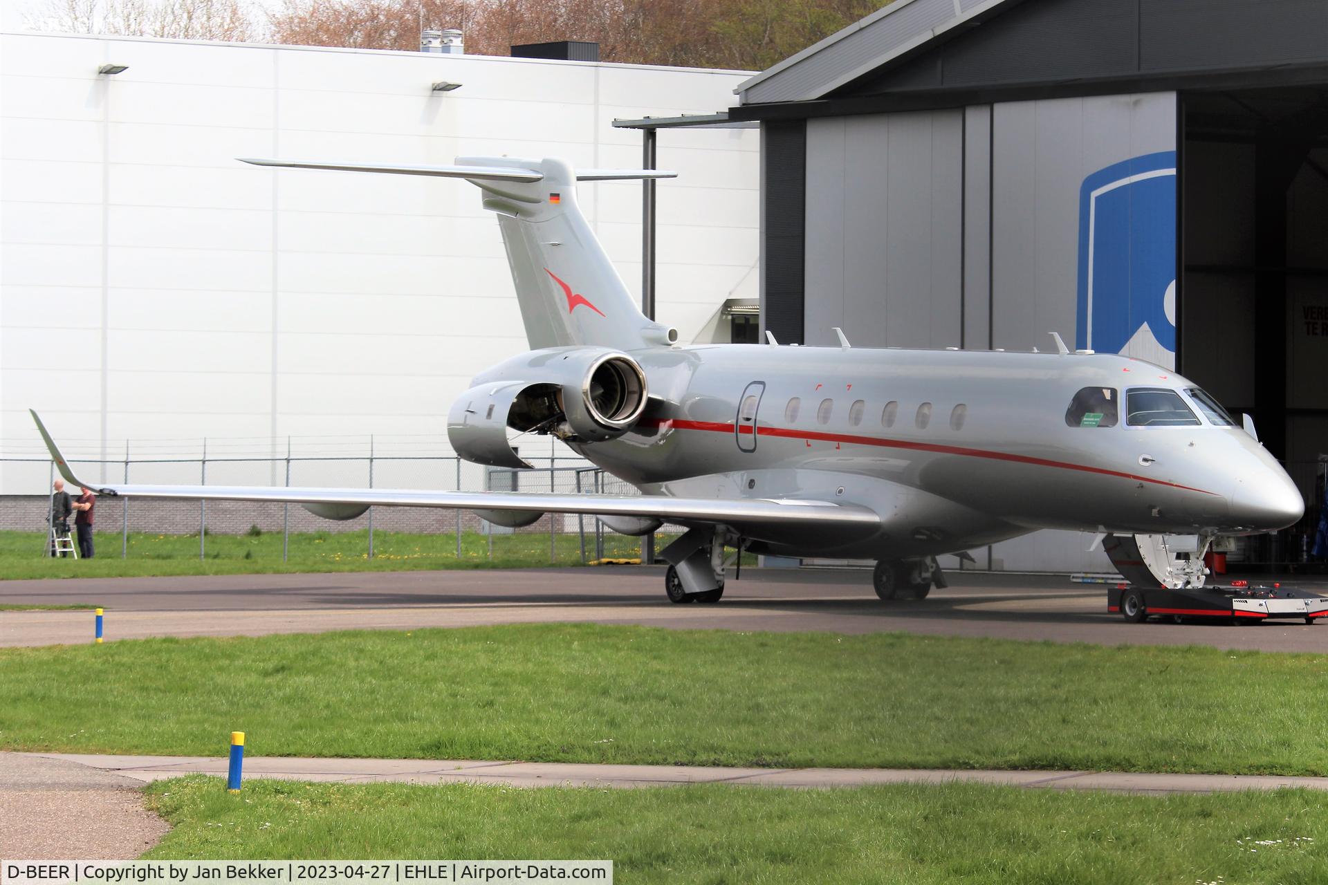 D-BEER, 2016 Embraer EMB-550 Legacy 500 C/N 55000056, Just got is new VistaJet livery and is nearly ready to depart