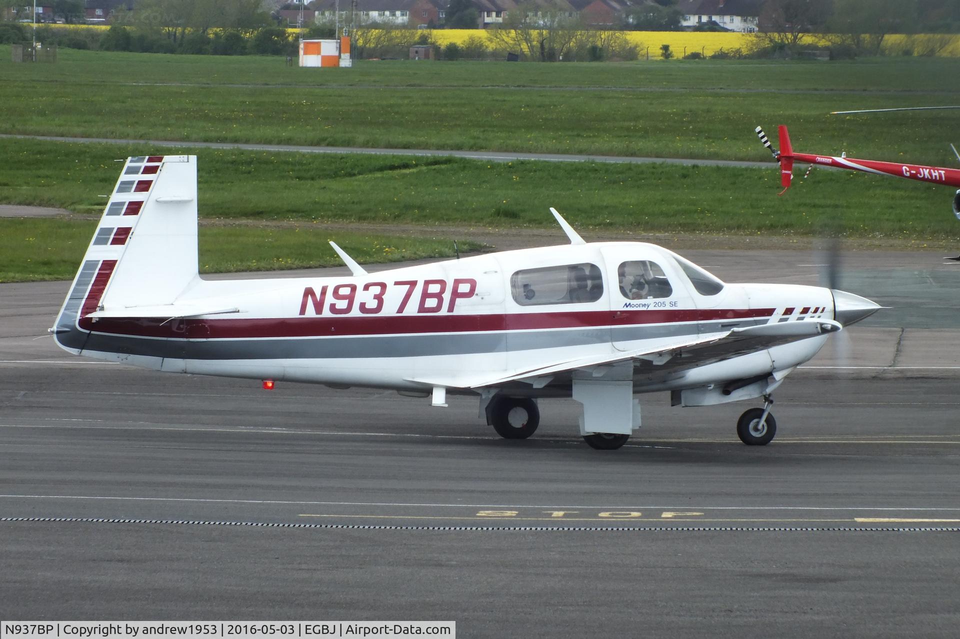 N937BP, 1987 Mooney M20J 201 C/N 24-3046, N937BP at Gloucestershire Airport.