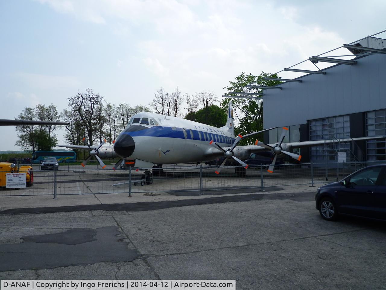 D-ANAF, 1961 Vickers Viscount 814 C/N 447, Vickers Viscount 814 D-ANAF in the Technik-Museum Speyer.