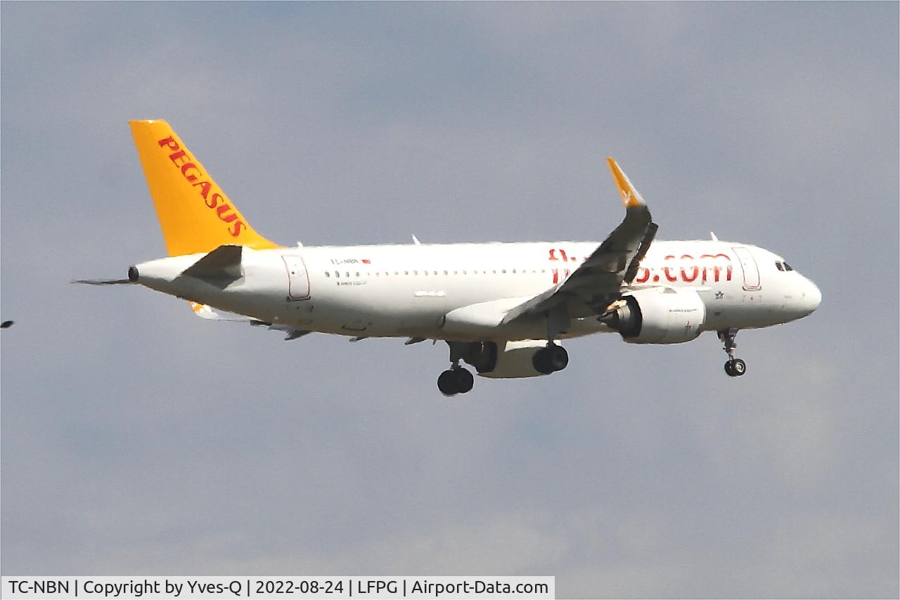 TC-NBN, 2017 Airbus A320-251N C/N 8020, Airbus A320-251N, On final rwy 09L, Roissy Charles De Gaulle airport (LFPG-CDG)