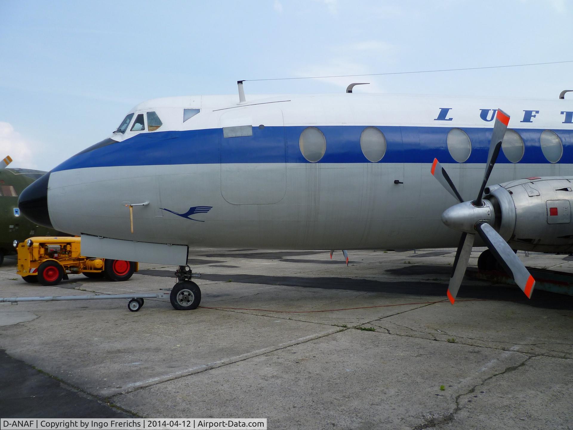 D-ANAF, 1961 Vickers Viscount 814 C/N 447, Vickers Viscount 814 D-ANAF at the Technik-Museum Speyer.