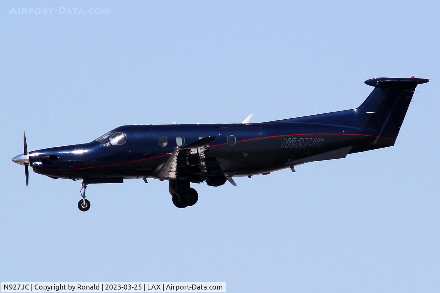 N927JC, 2008 Pilatus PC-12/47E C/N 1012, at lax