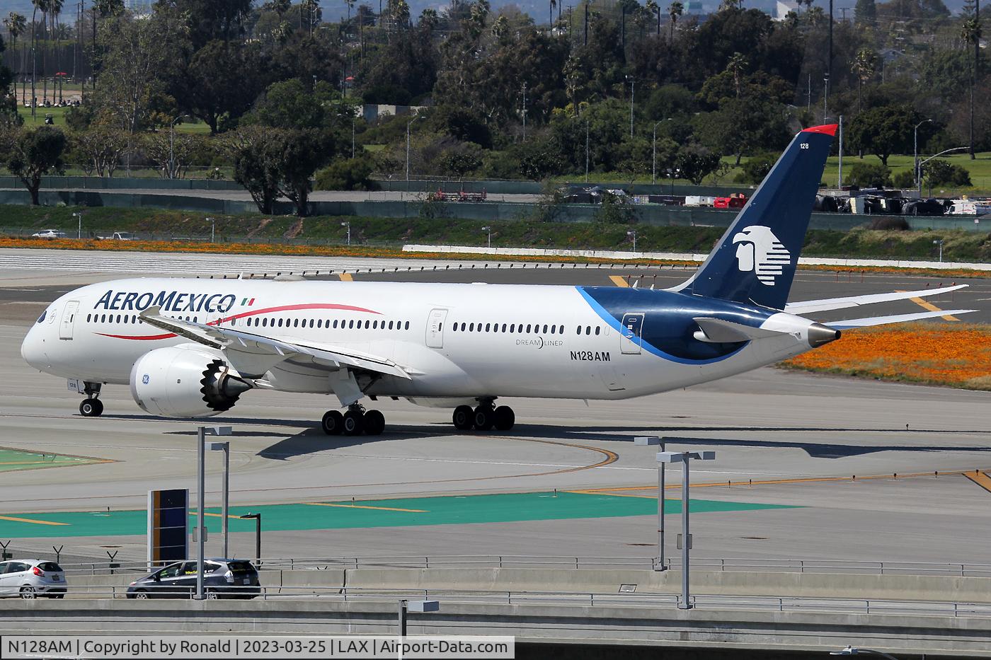N128AM, 2019 Boeing 787-9 Dreamliner C/N 65313, at lax