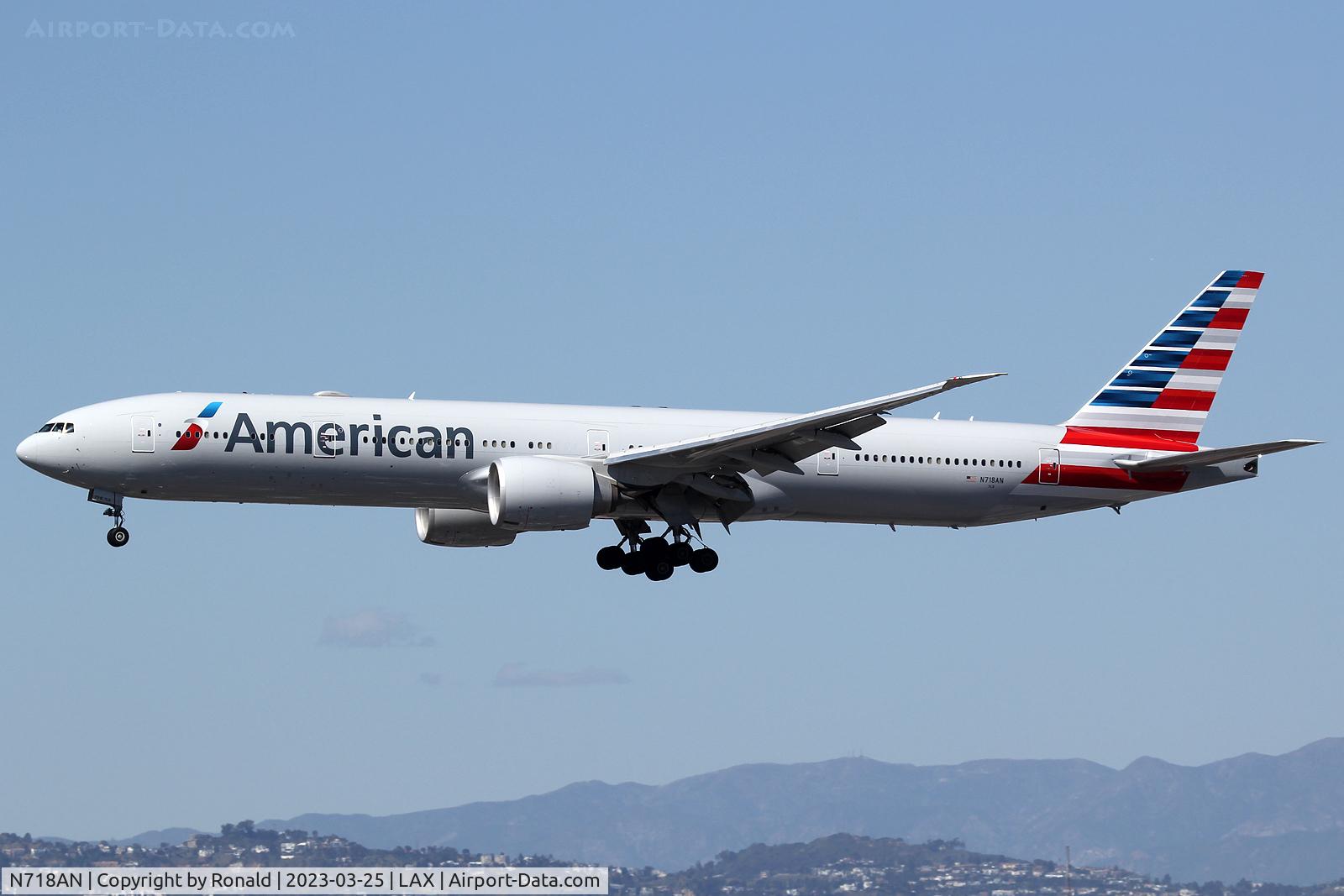 N718AN, 2012 Boeing 777-323/ER C/N 41665, at lax