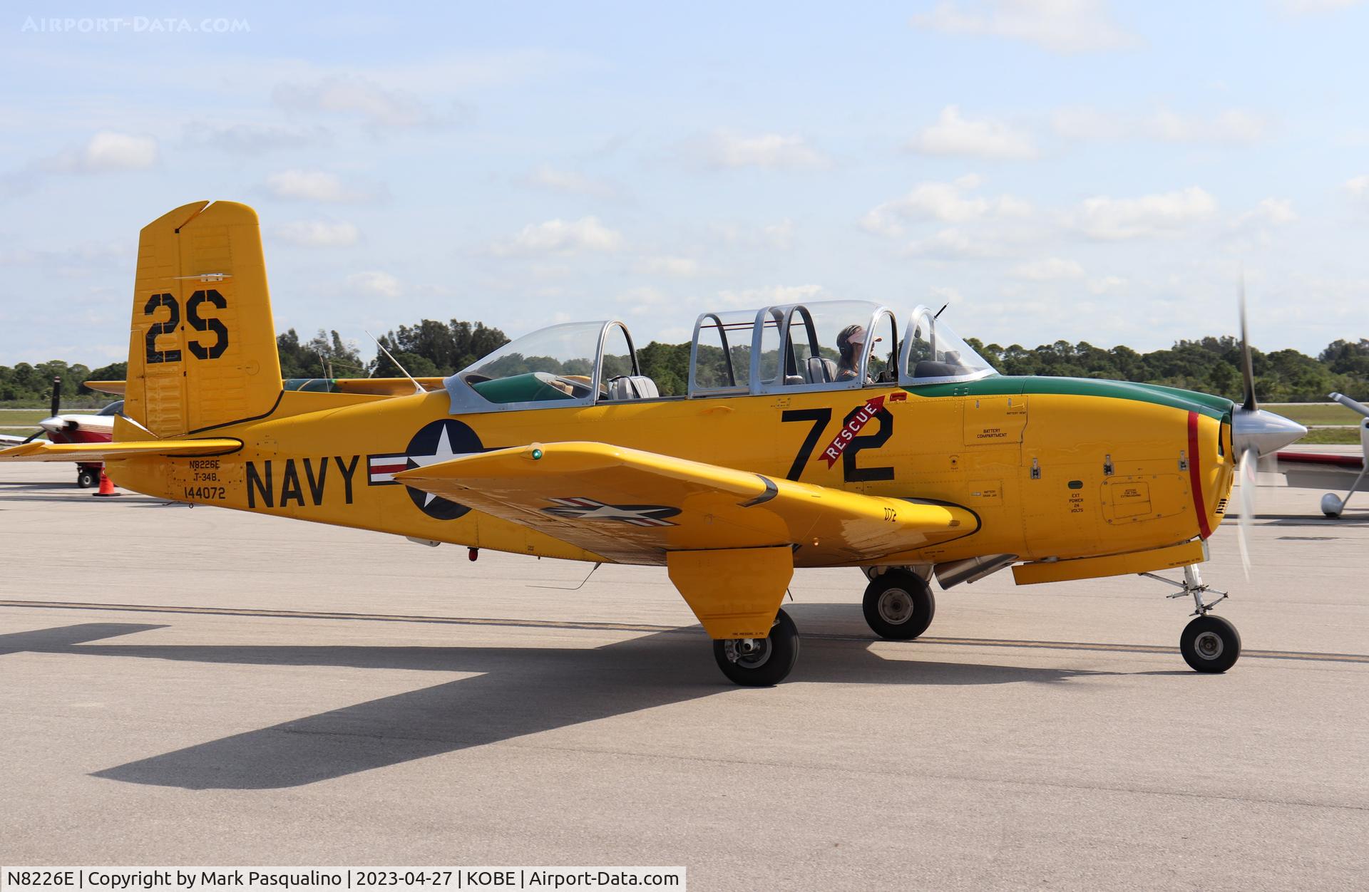 N8226E, 1957 Beech D-45 Mentor C/N BG-379, Beech T-34B