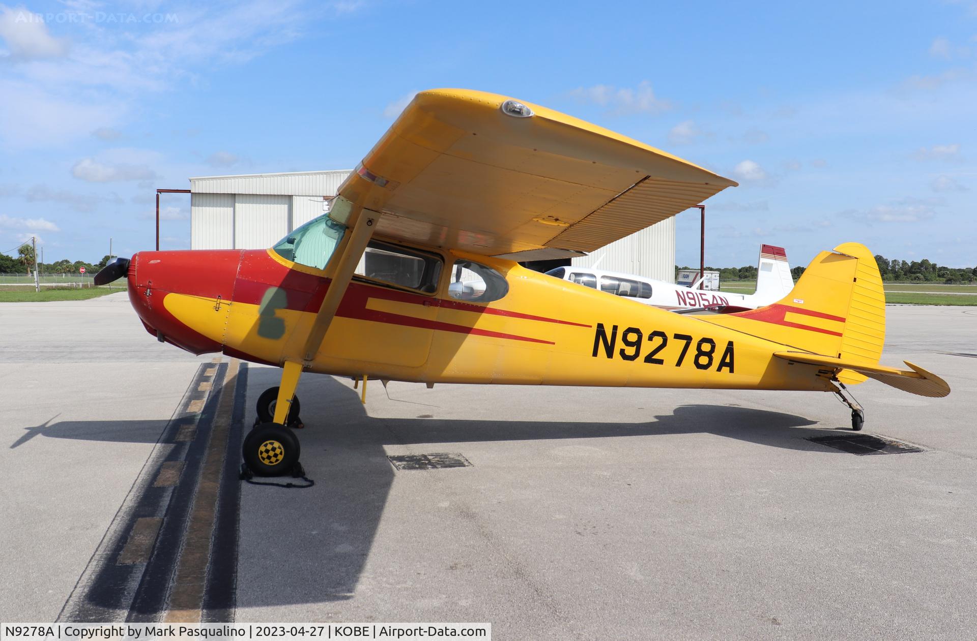 N9278A, 1950 Cessna 170A C/N 19371, Cessna 170A