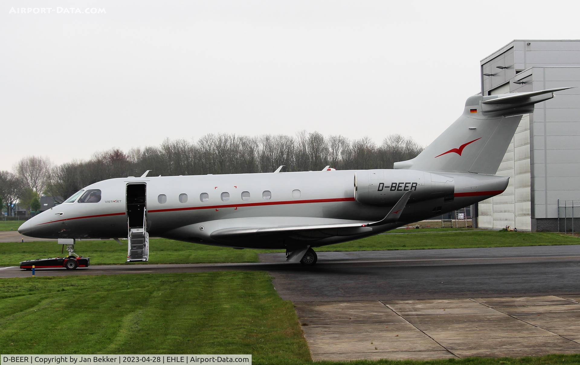 D-BEER, 2016 Embraer EMB-550 Legacy 500 C/N 55000056, Ready to depart today in its new VistaJet livery