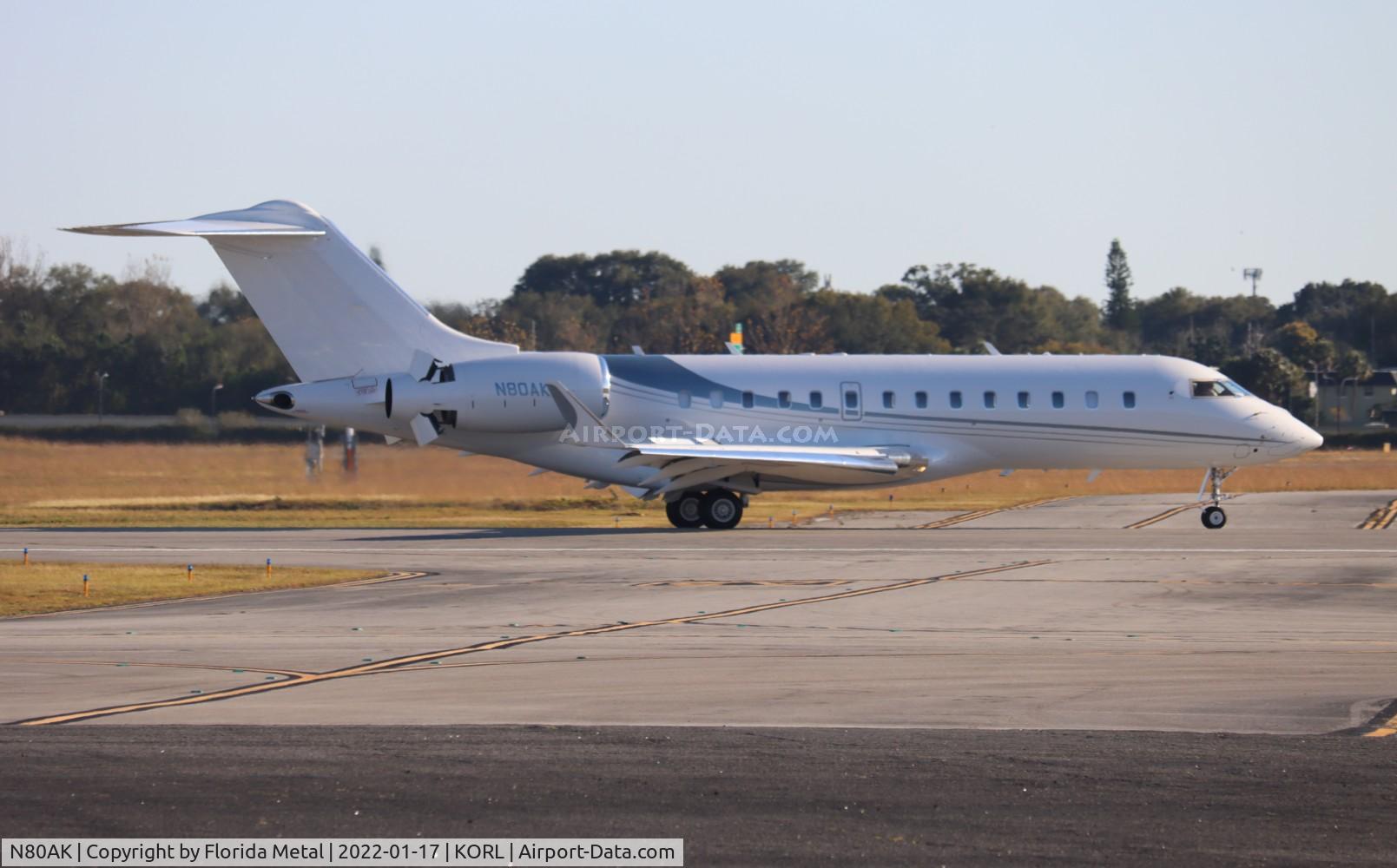 N80AK, 2007 Bombardier BD-700-1A10 Global Express C/N 9231, Global Express zx