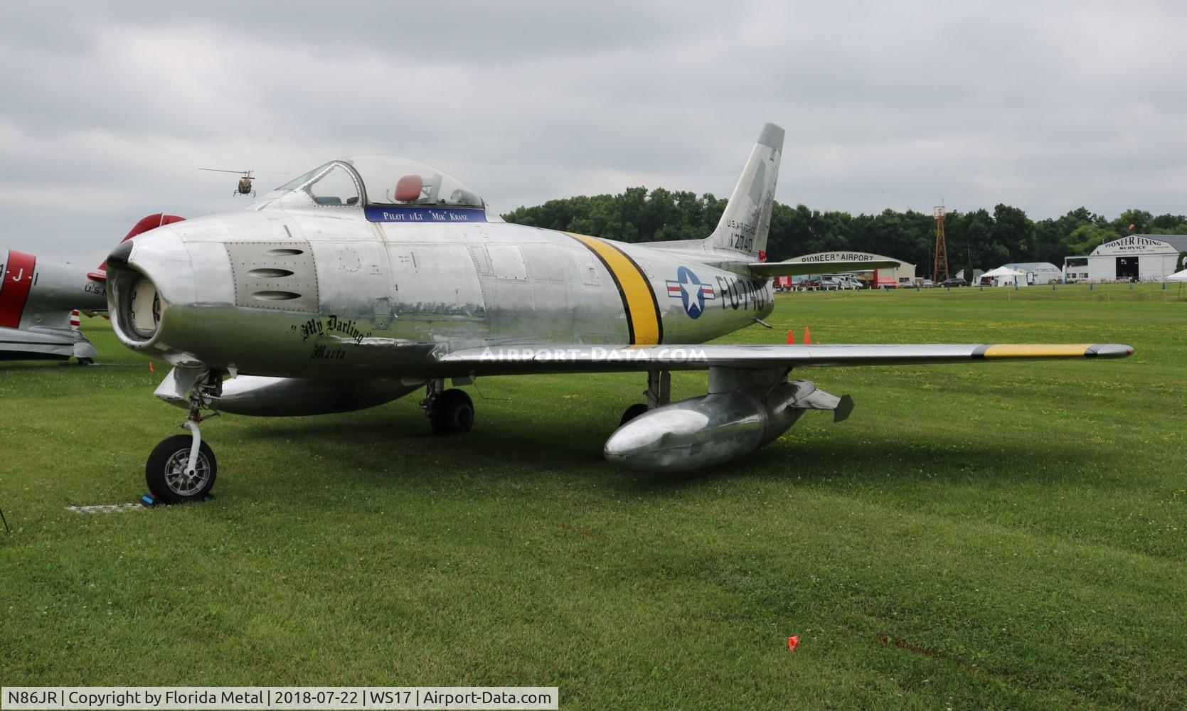 N86JR, 1954 Canadair CL-13 Sabre 5 C/N 1120, F-86 zx