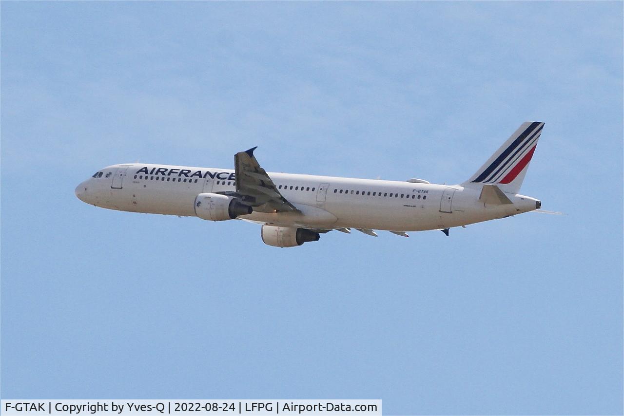F-GTAK, 2001 Airbus A321-211 C/N 1658, Airbus A321-211, Climbing from rwy 08L, Roissy Charles De Gaulle airport (LFPG-CDG)