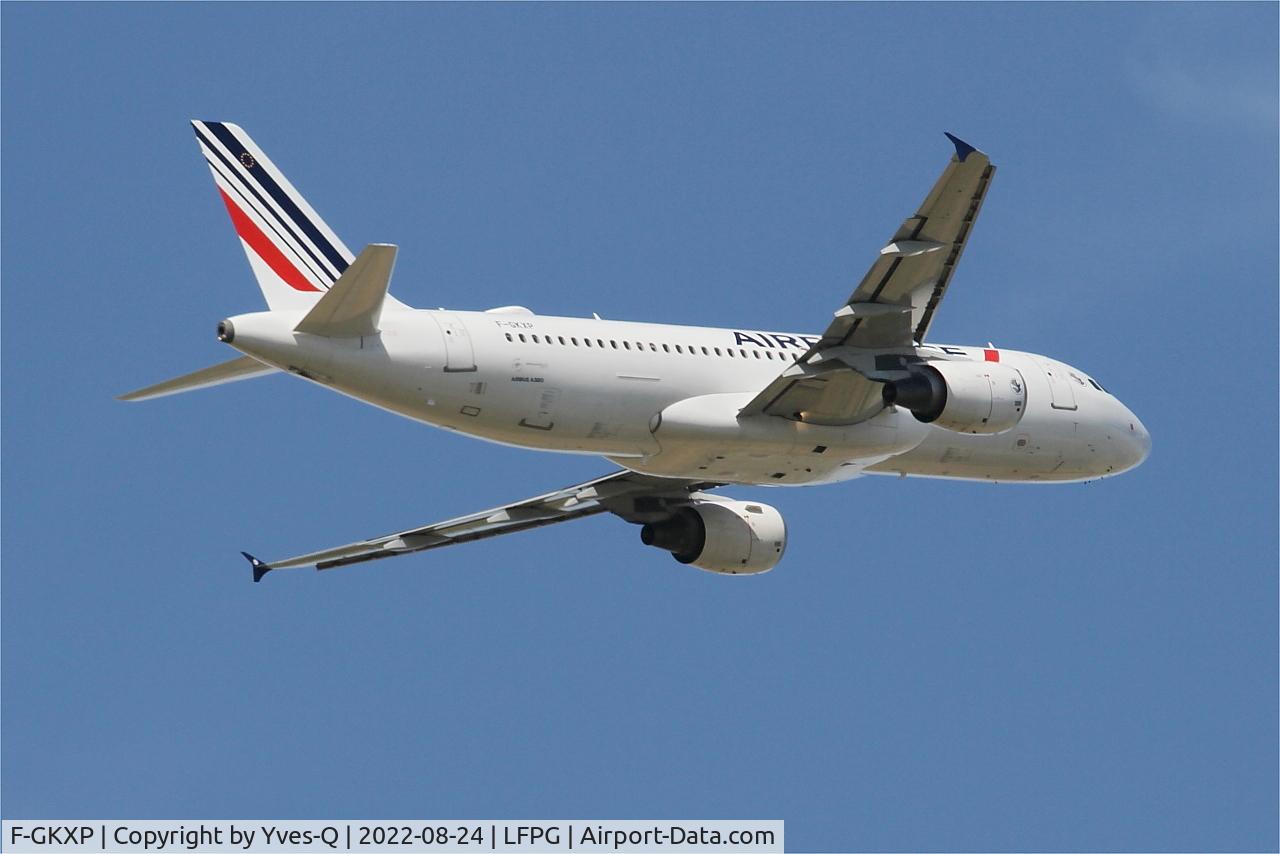 F-GKXP, 2008 Airbus A320-214 C/N 3470, Airbus A320-214, Climbing from rwy 09R, Roissy Charles De Gaulle airport (LFPG-CDG)