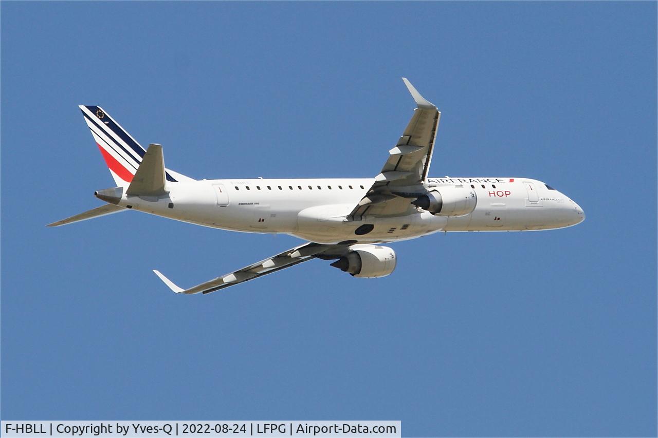 F-HBLL, 2019 Embraer ERJ190-100STD C/N 19000767, Embraer ERJ190, Climbing from rwy 09R, Roissy Charles De Gaulle airport (LFPG-CDG)