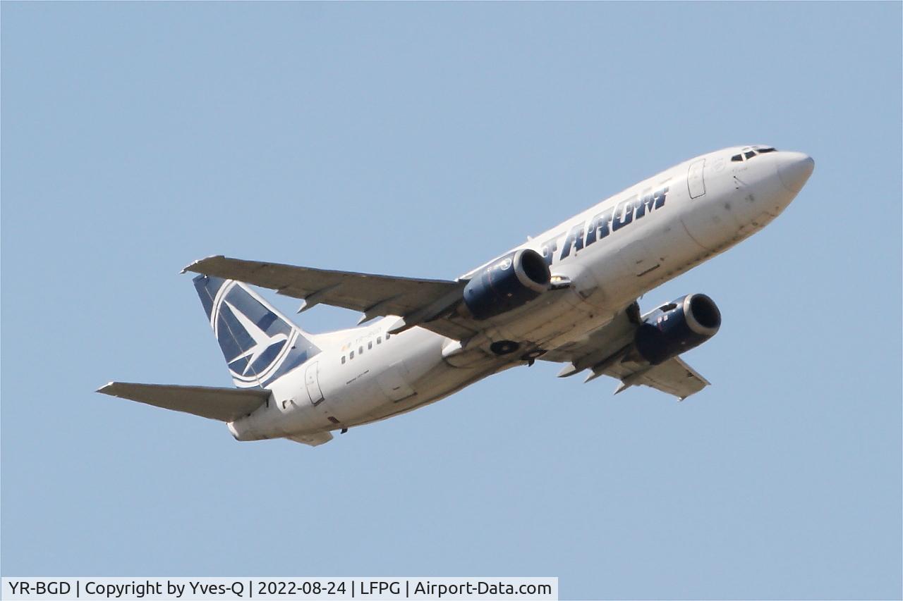 YR-BGD, 1994 Boeing 737-38J C/N 27182/2663, Boeing 737-38J, Take off rwy 09R, Roissy Charles De Gaulle airport (LFPG-CDG)