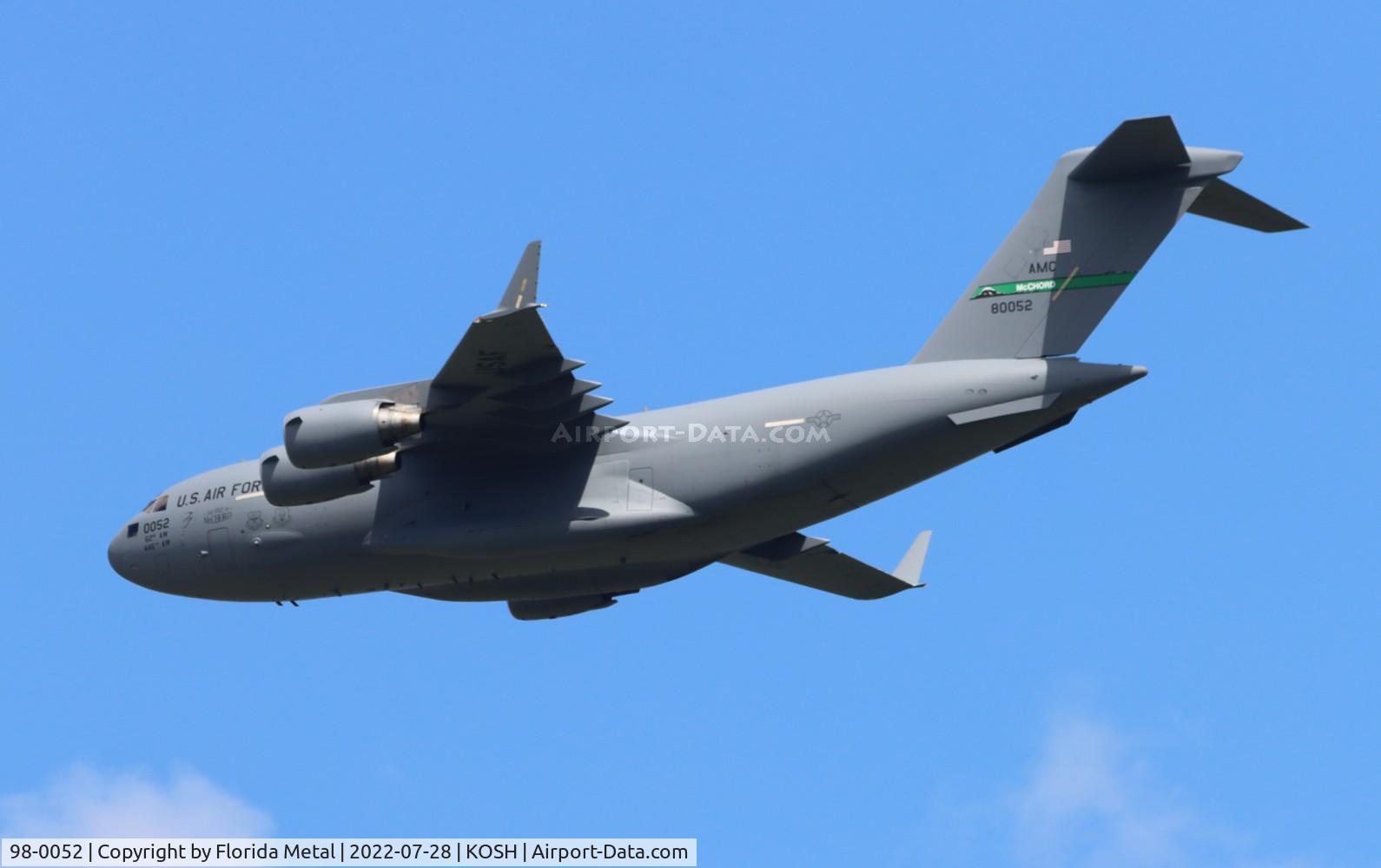 98-0052, 1998 Boeing C-17A Globemaster III C/N 50056/P-52, USAF C-17 zx