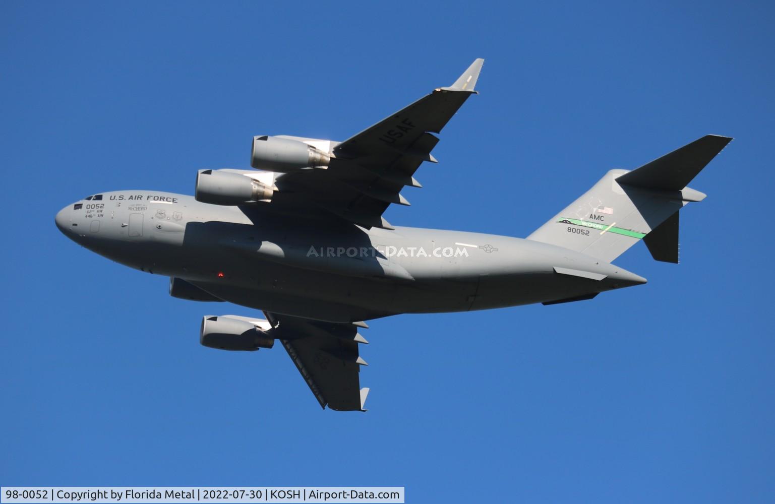 98-0052, 1998 Boeing C-17A Globemaster III C/N 50056/P-52, USAF C-17 zx
