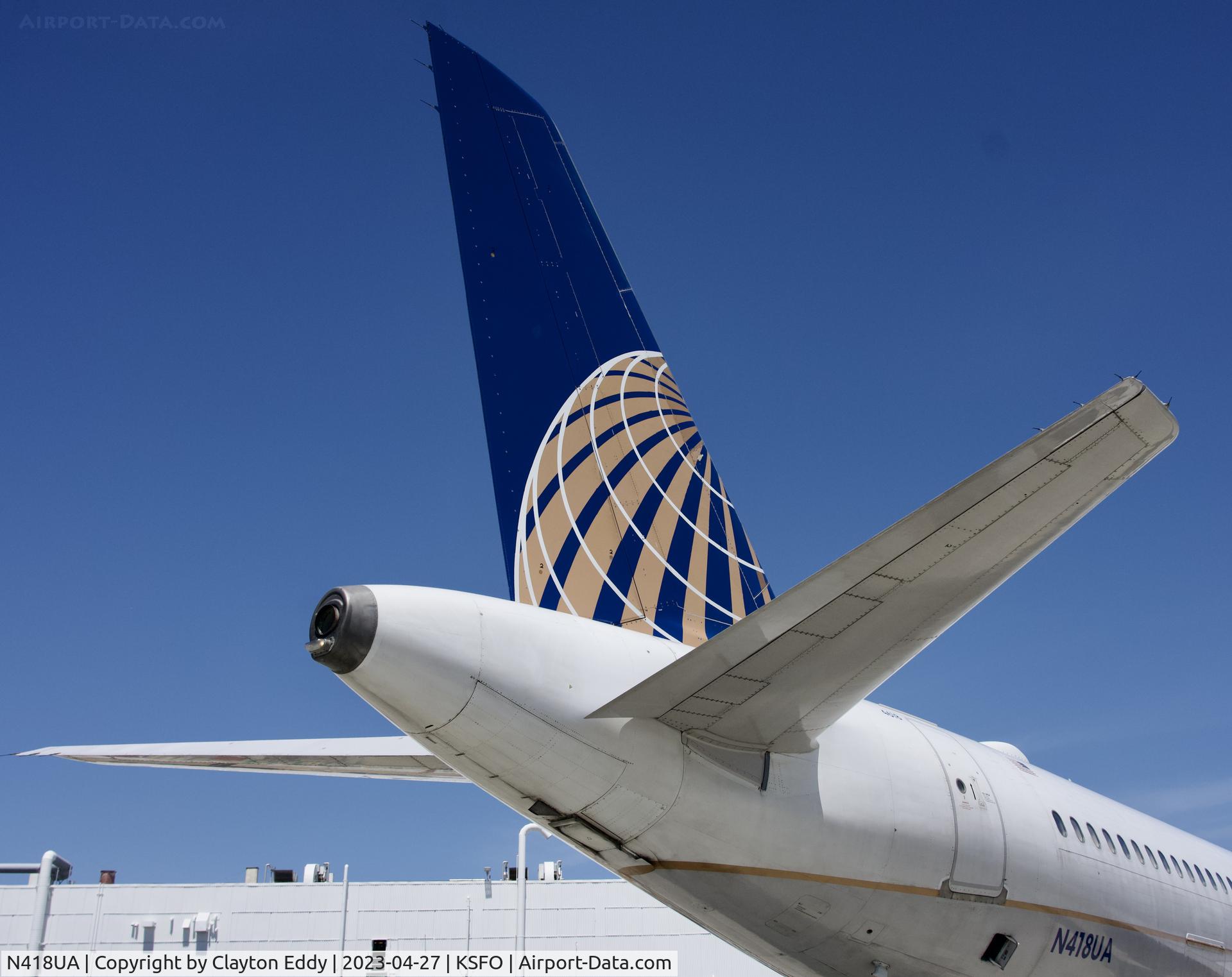 N418UA, 1994 Airbus A320-232 C/N 485, SFO 2023.
