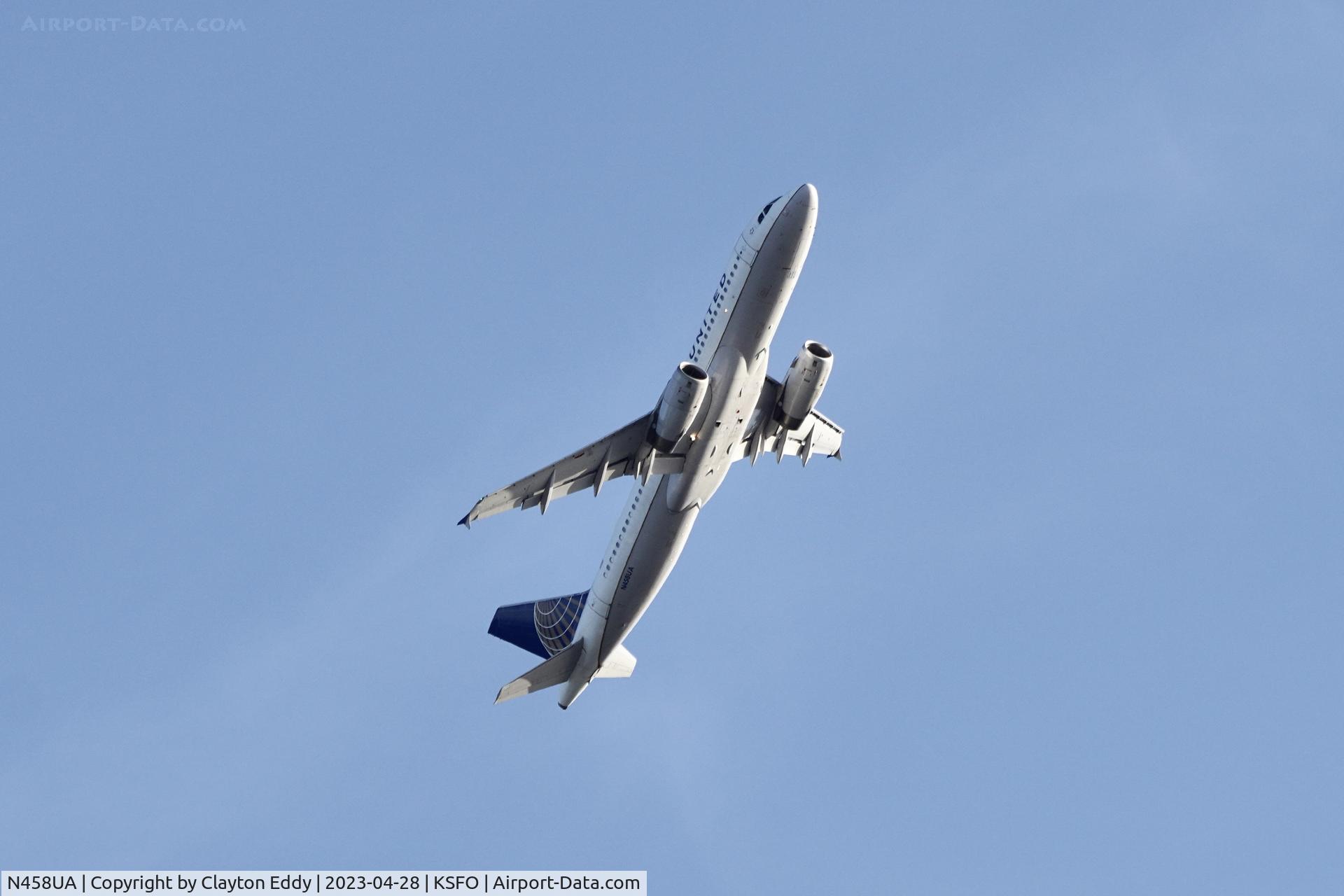 N458UA, 2000 Airbus A320-232 C/N 1163, SFO 2023.