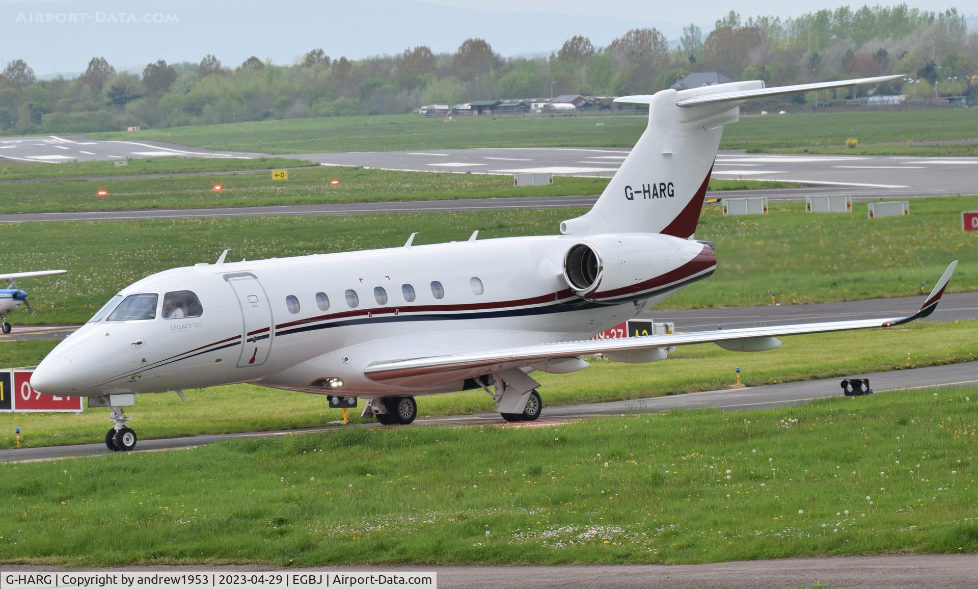 G-HARG, 2016 Embraer EMB-550 Legacy 500 C/N 55000039, G-HARG at Gloucestershire Airport.