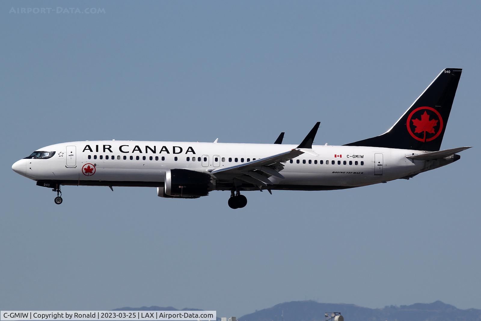C-GMIW, Boeing 737-8 MAX C/N 61246, at lax