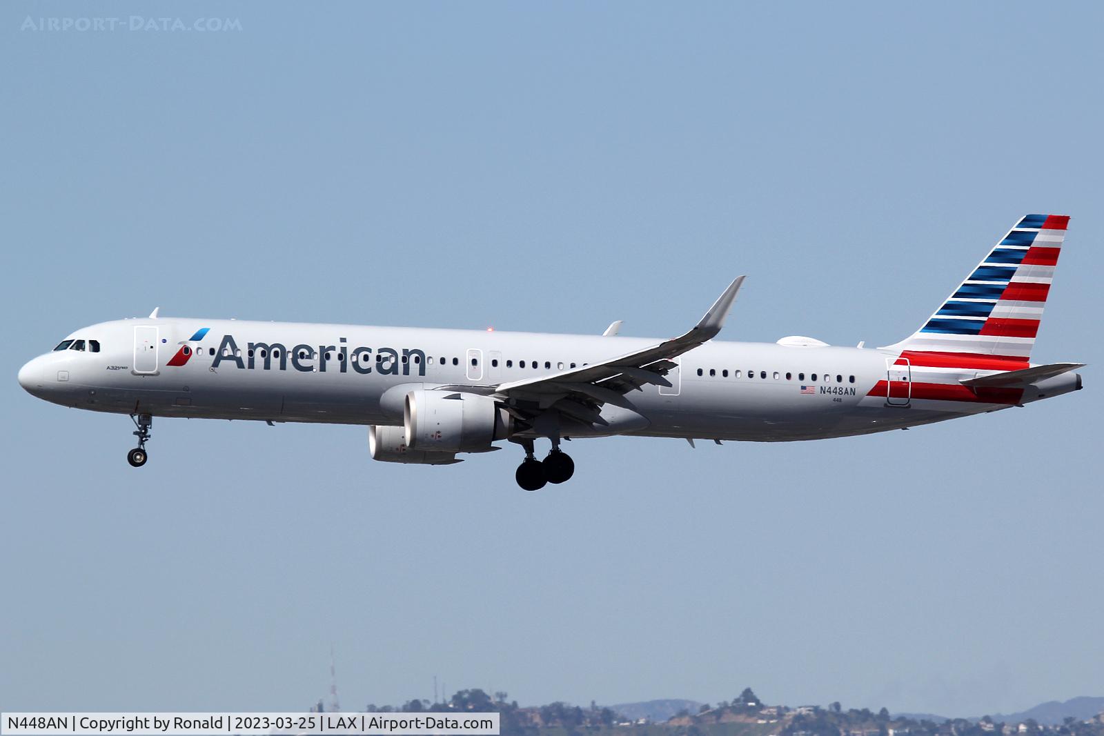 N448AN, Airbus A321-253NX C/N 10738, at lax