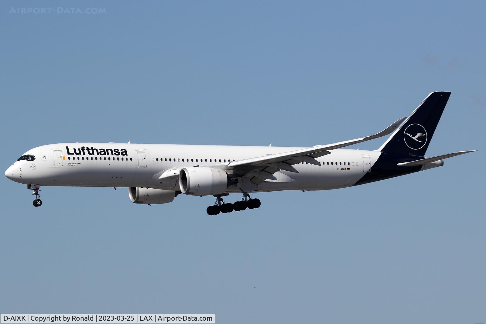 D-AIXK, 2018 Airbus A350-941 C/N 212, at lax