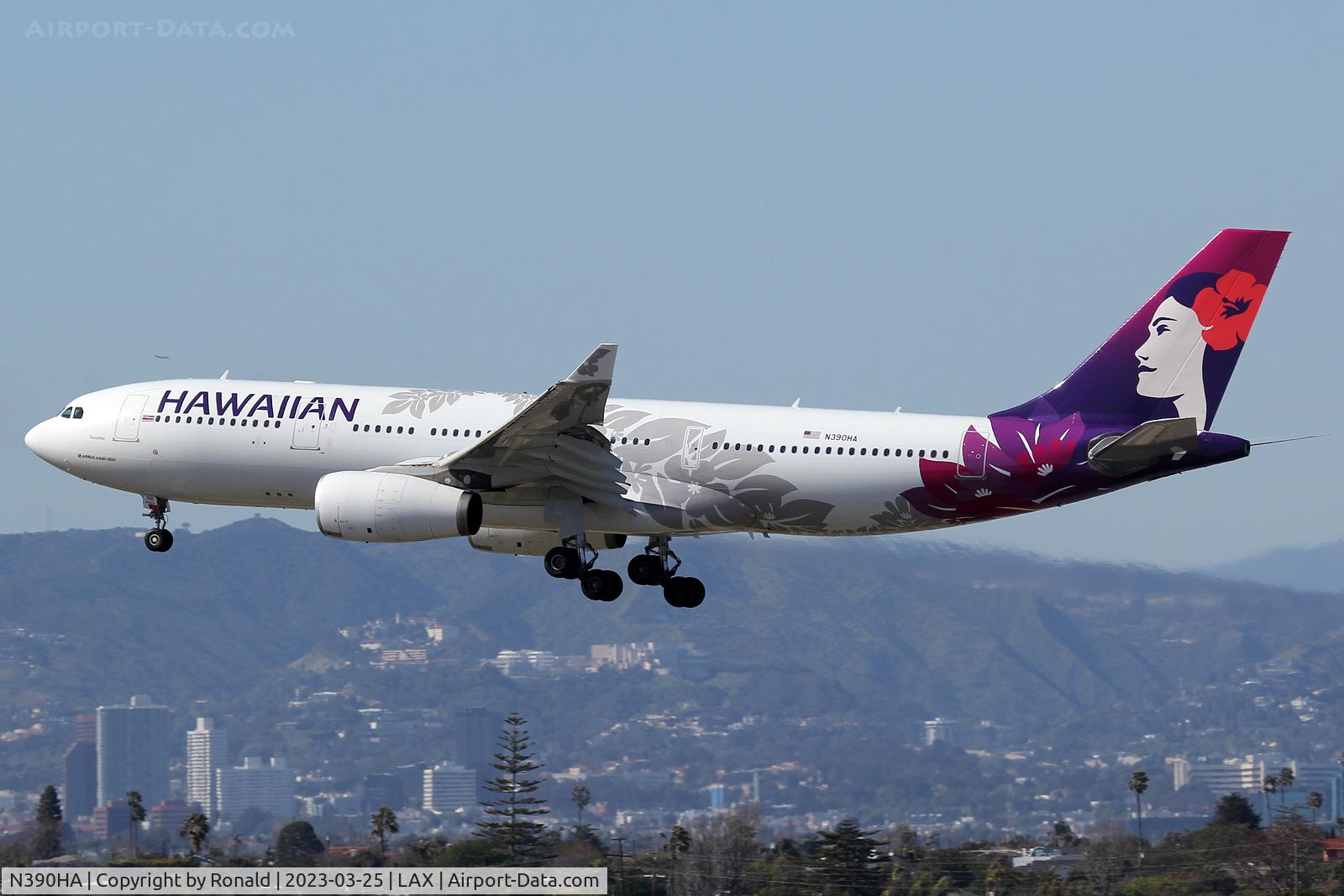 N390HA, 2012 Airbus A330-243 C/N 1389, at lax