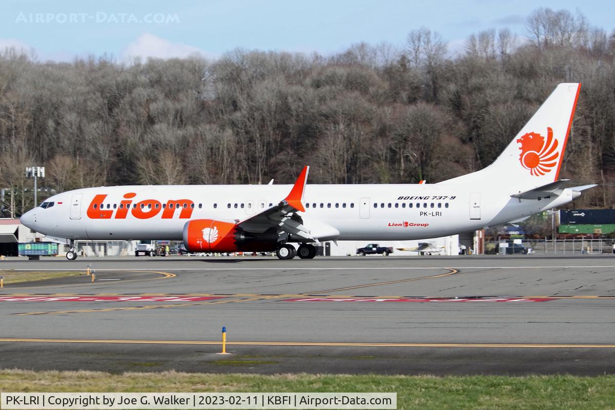 PK-LRI, 2017 Boeing 737-9 MAX C/N 42987, Former 737 MAX 9 prototype originally intended for Thai Lion Air but NTU.