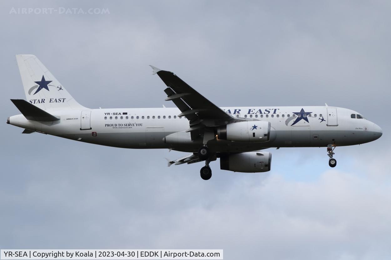 YR-SEA, Airbus 320-231 C/N 357, Arrival from Hurghada. Star East Airlines.