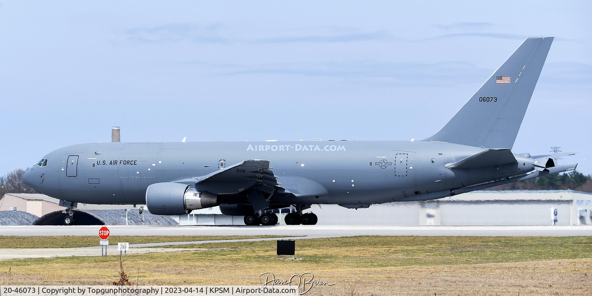 20-46073, 2021 Boeing KC-46A Pegasus C/N 1257/VH073, TABOO22 departing for CAP Duty