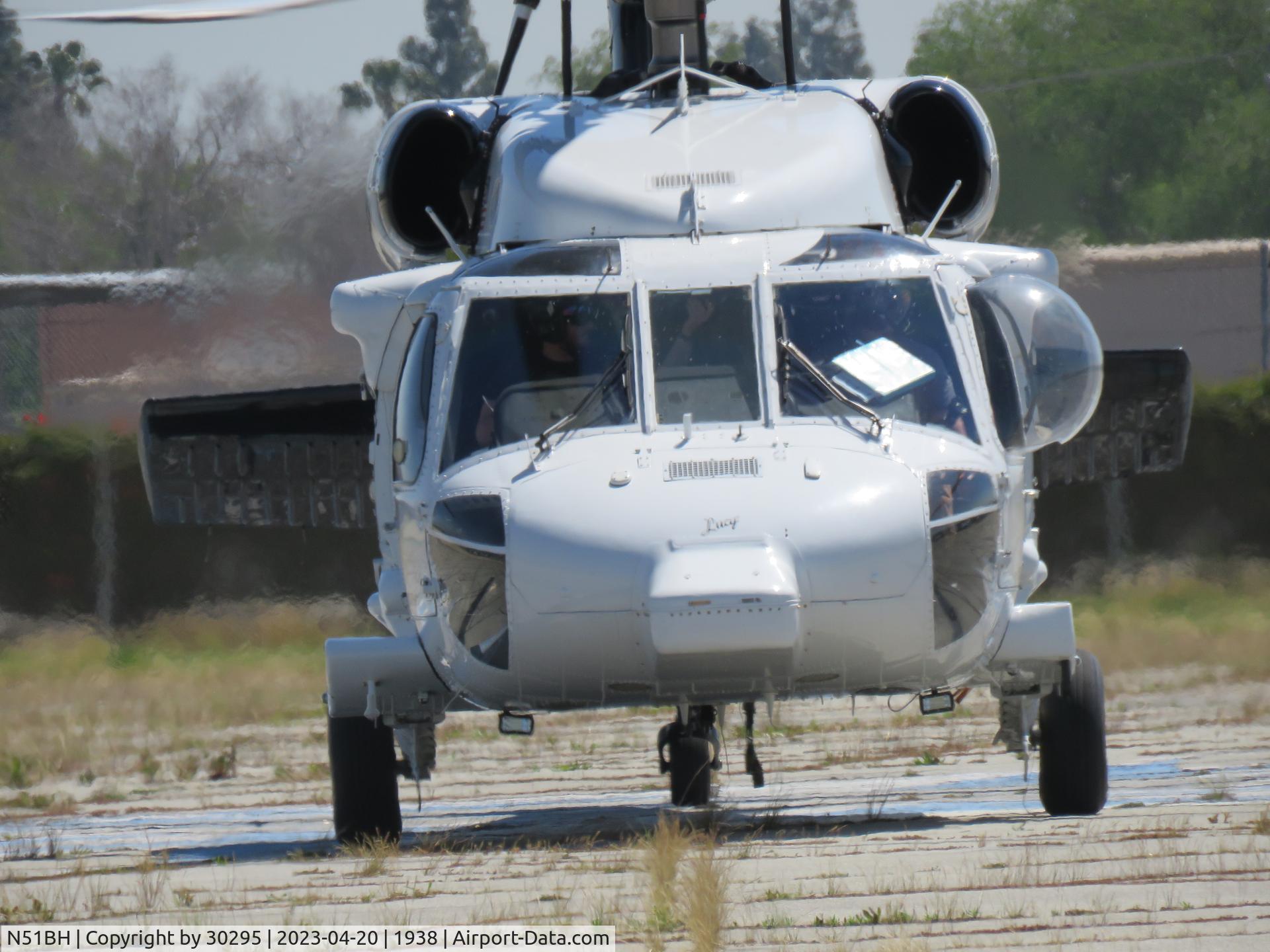 N51BH, 1984 Sikorsky HH-60L Fire Hawk (Black Hawk) C/N 70766, shutting down