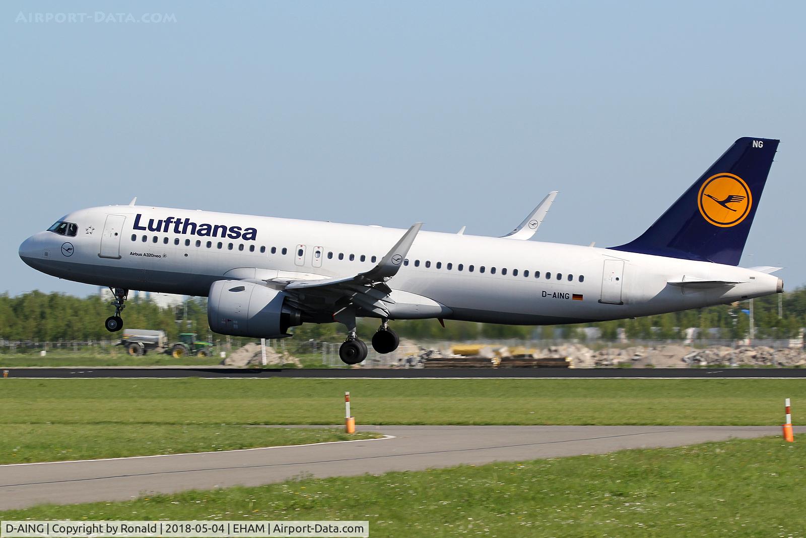 D-AING, 2017 Airbus A320-271N C/N 7588, at spl