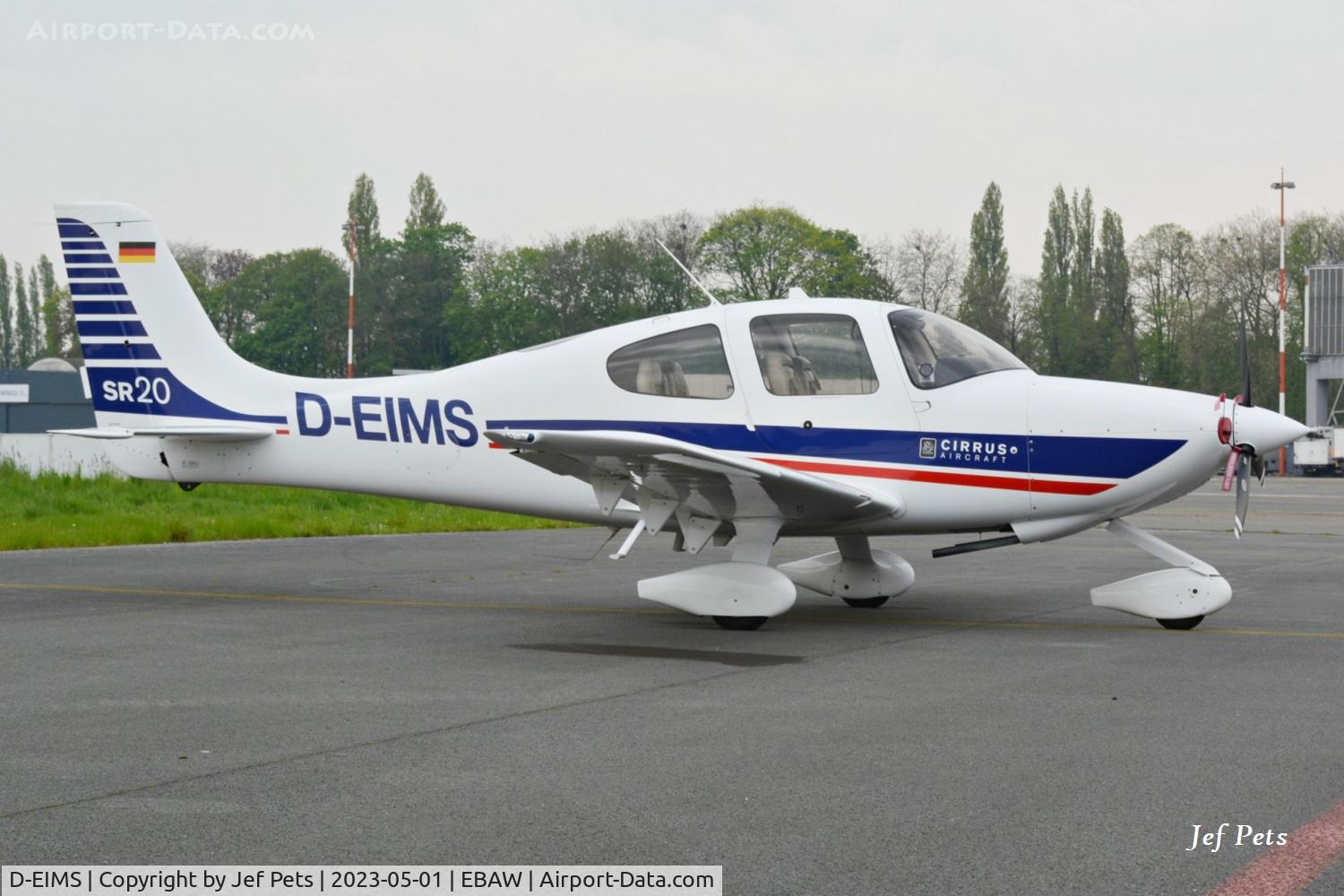 D-EIMS, Cirrus SR20 C/N 1554, Visitor at Antwerp Airport.