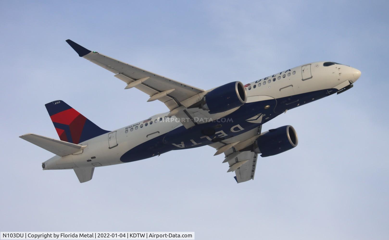 N103DU, 2018 Airbus A220-100 C/N 50022, DAL A220-100 zx