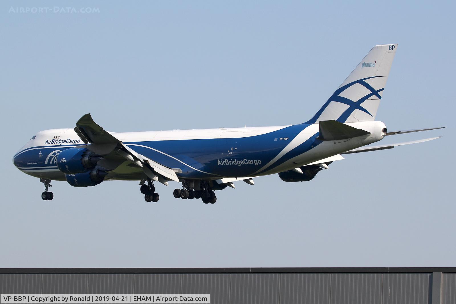 VP-BBP, 2017 Boeing 747-8F C/N 63695, at spl