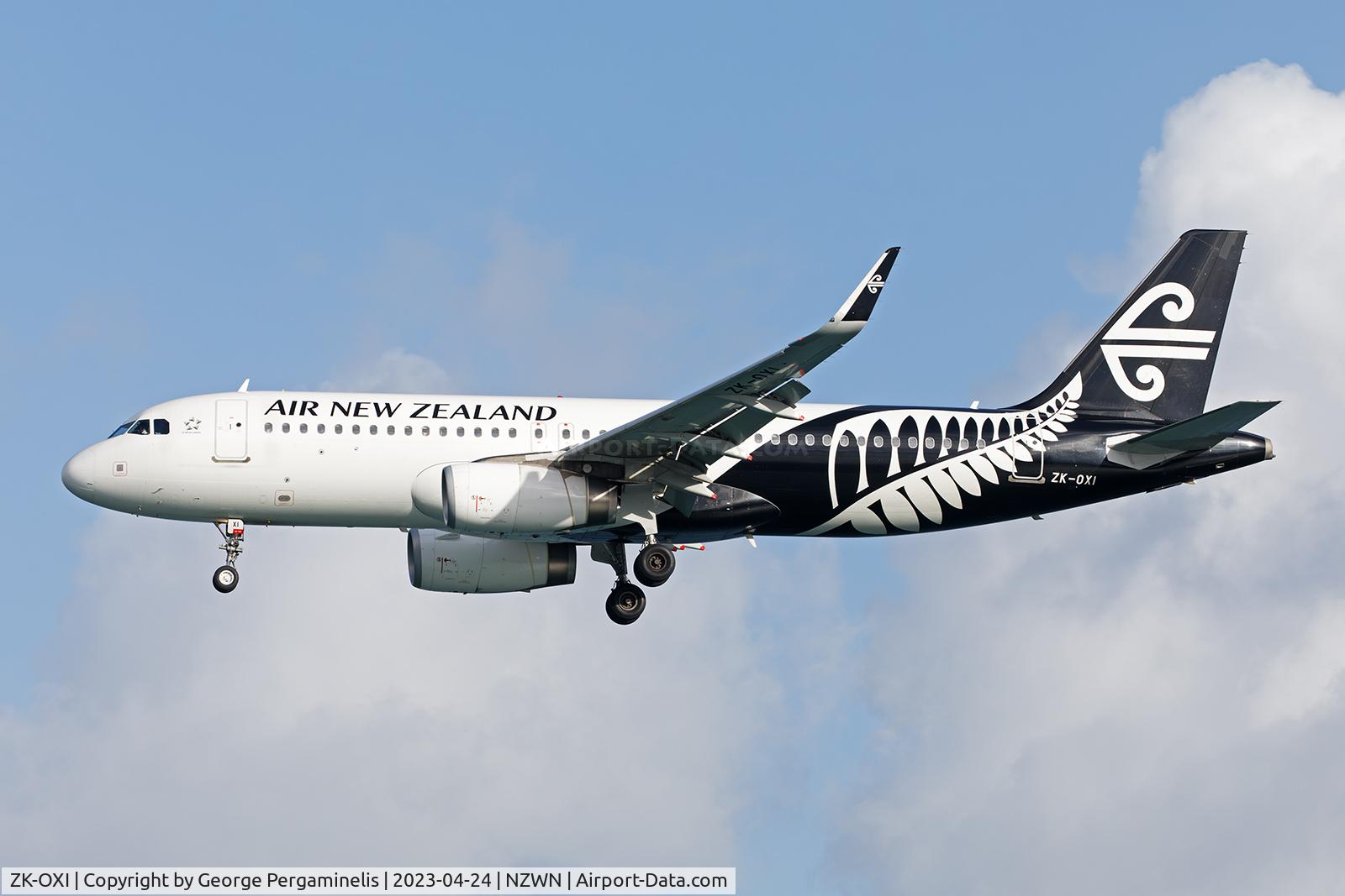 ZK-OXI, 2015 Airbus A320-232 C/N 6533, Wellington airport, NZ.