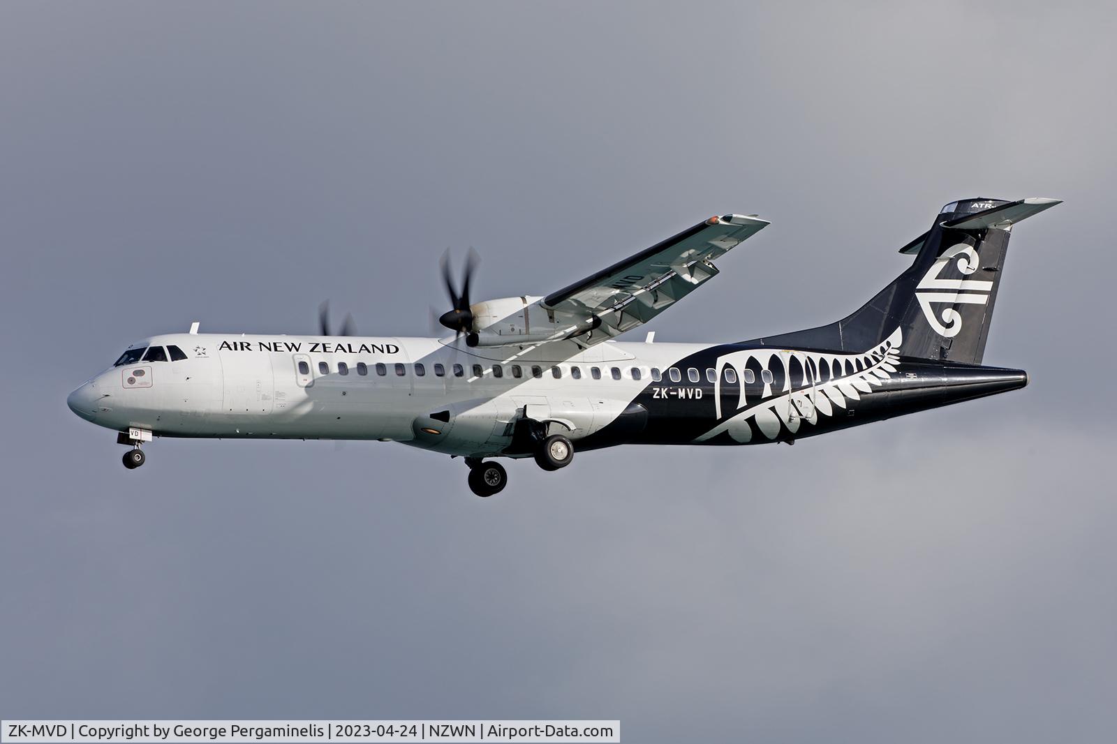 ZK-MVD, 2013 ATR 72-600 C/N 1117, Wellington airport, NZ.